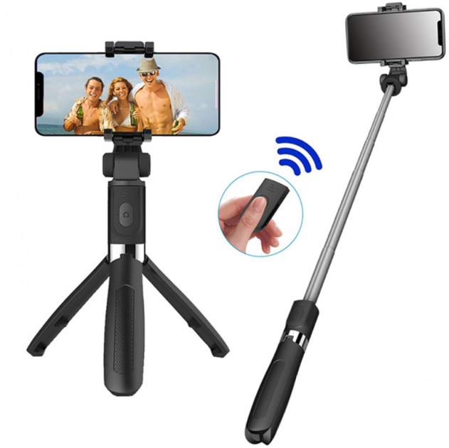 Трипод для телефона Tripod L01S Селфи-палка с пультом Bluetooth Монопод ...