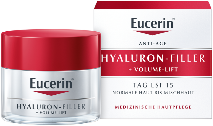 Крем для обличчя Eucerin Volume Filler SPF 15 Денний для відновлення контуру для нормальної та комбінованої шкіри 50 мл (4005800216442/4005800050039) - зображення 1