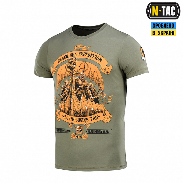 Футболка M-Tac Black Sea Expedition Light Olive 3XL - изображение 1