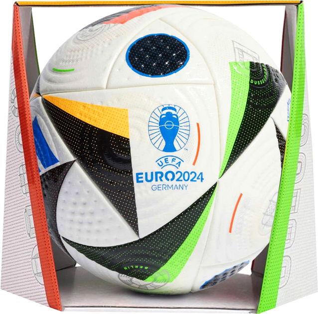 Футбольний м'яч Adidas Teamwear Euro24 Fussballliebe Pro IQ3682 розмір №5 (4066766664661) - зображення 1