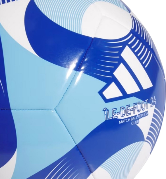 Piłka nożna Adidas Teamwear Olympic 24 Club IW6328 rozmiar №3 Niebieska (4067896825885) - obraz 3