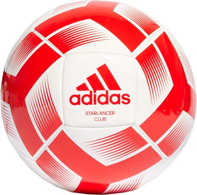 Piłka nożna Adidas Starlancer Club Ball IA0974 rozmiar №3 Biało-czerwona (4066759380882) - obraz 1