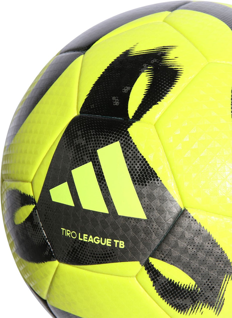 Piłka nożna Adidas Teamwear Tiro League Thermally Bonded HZ1295 rozmiar №4 Żółto-czarna (4065432826136) - obraz 3