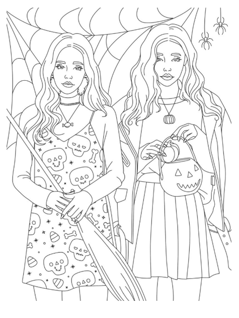 Раскраска-антистресс girls fashion party Фэшн-раскраски Жорж - изображение 4