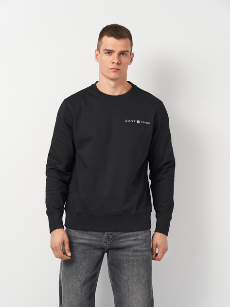 Акція на Світшот чоловічий GANT Printed Graphic C-Neck Sweat 2003243-5 L Чорний від Rozetka