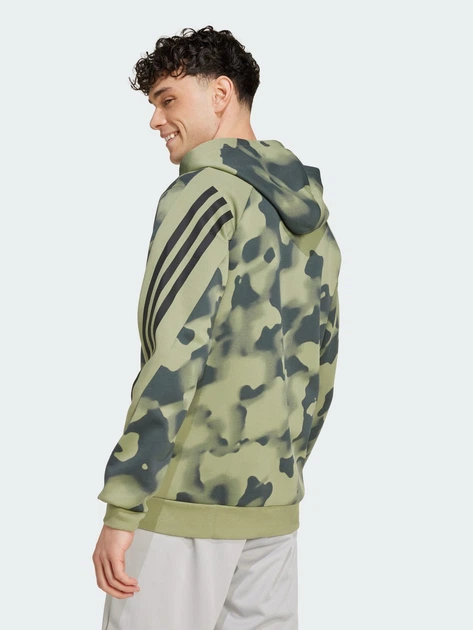 Толстовка на молнии мужская Adidas M Fi 3S Fz Aop IW6080 S