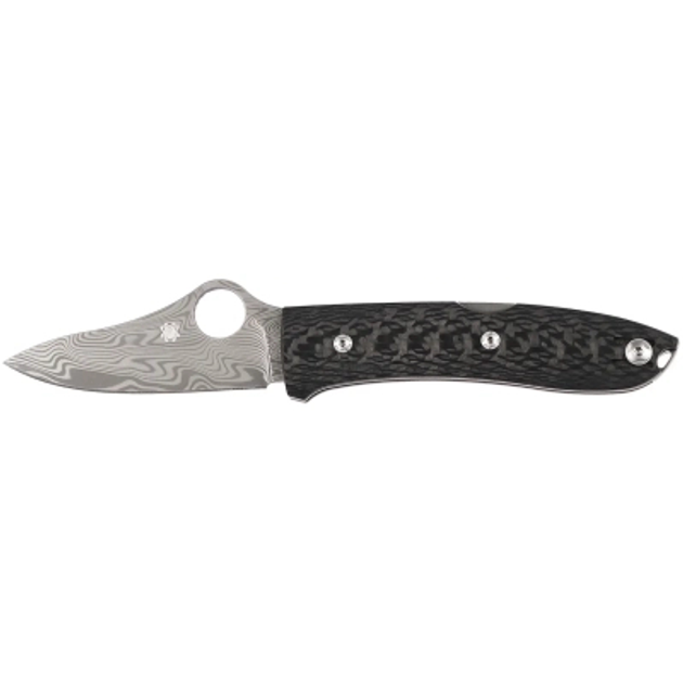 Ніж Spyderco SpyOpera Carbon Fiber Damasteel Thor (C255CFPD) - зображення 1