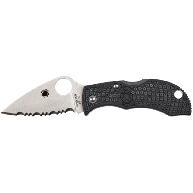 Ніж Spyderco Manbug Lightweight Leaf Serrated Black (MBKLFS) - зображення 1