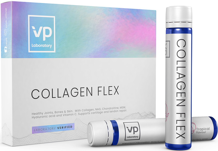 Харчова добавка VP Laboratory Collagen flex 7 х 25 мл Tropical (5060730362033) - зображення 2