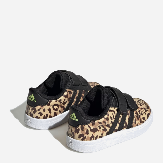 Sneakersy dziecięce dla dziewczynki na rzepy adidas Breaknet 2.0 CF I IG0506 22 Czarny/Brązowy (4066755257300) - obraz 4
