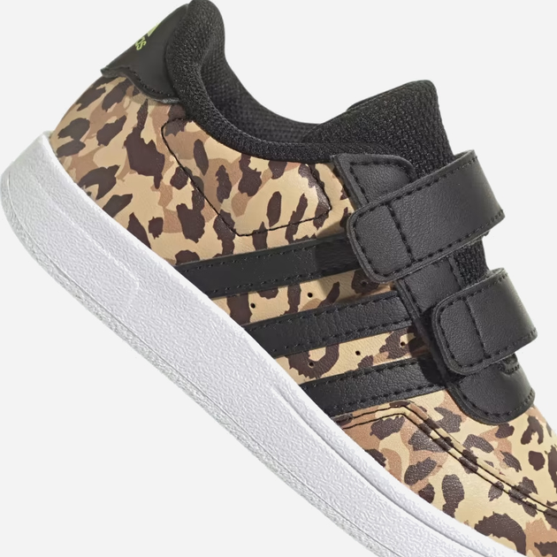 Sneakersy dziecięce dla dziewczynki na rzepy adidas Breaknet 2.0 CF I IG0506 23 Czarny/Brązowy (4066755257317) - obraz 7