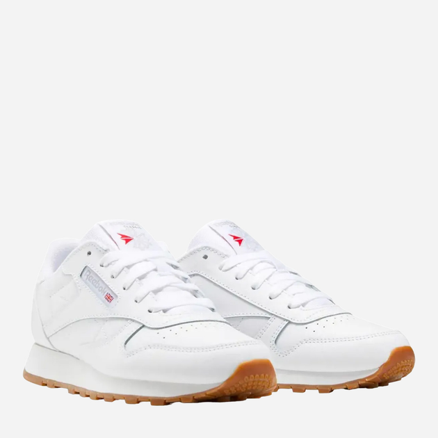 Buty sportowe damskie do kostki Reebok Classic Leather 100010472 36.5 Białe (4065422063718) - obraz 2