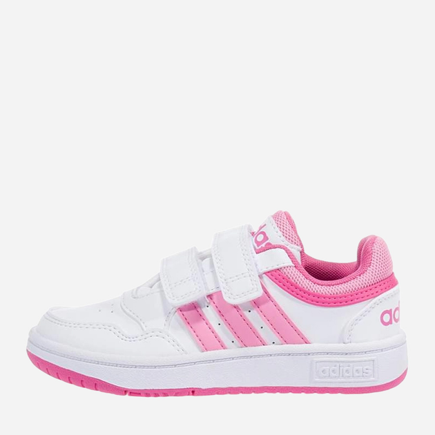 Tenisówki dziecięce dla dziewczynki na rzepy adidas Hoops 3.0 CF C IG6105 30 Białe (4066765416087) - obraz 1