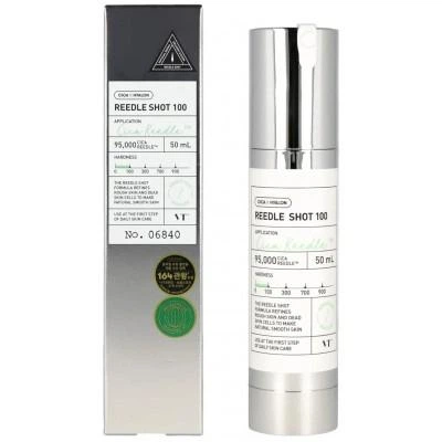 Сыворотка-бустер для лица с микроиглами VT Cosmetics Reedle Shot 100, 50 мл - Фото 4 Сыворотка-бустер для лица с микроиглами VT Cosmetics Reedle Shot 100, 50 мл - изображение 4
