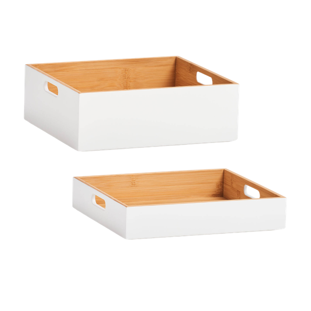 Pojemnik do przechowywania Zeller z bambusa 30 x 27 x 10.5 cm (4003368133591) - obraz 4