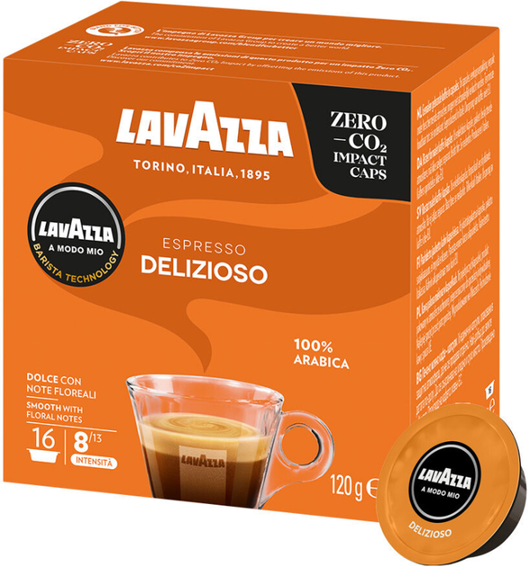 Кава в капсулах Lavazza A Modo Mio Delizioso 36 капсул - Фото 1 Кава в капсулах Lavazza A Modo Mio Delizioso 36 капсул - изображение 1