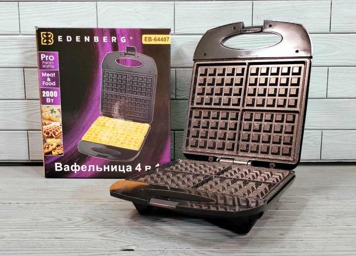 Вафельница Edenberg 2000 Вт (EB-64407) - изображение 2