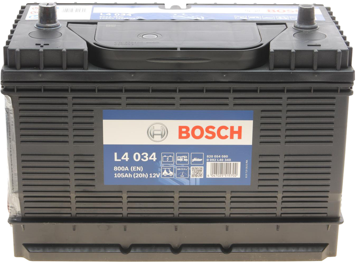 Аккумуляторная батарея Bosh 105 А/час 800 A L+ B00 330 x 174 x 240 мм (0 092 L40 340) - изображение 2