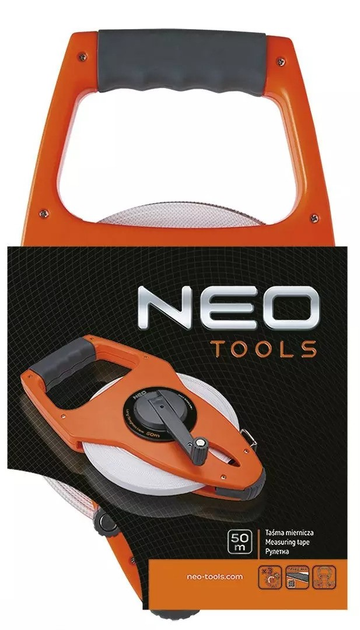 Taśma miernicza NEO Tools włókno szklane 50 m 68-050 (5907558406702) - obraz 2