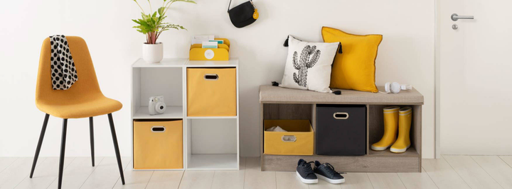 Кошик текстильний для зберігання 5five Simply Smart Сірий 31х31х31 см (3560237578651) - зображення 3