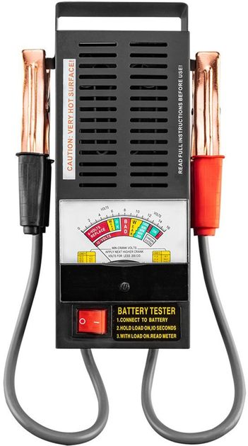 Tester obciążenia akumulatora NEO Tools analogowy 100 A 6/12 V 11-984 (5907558452402) - obraz 1