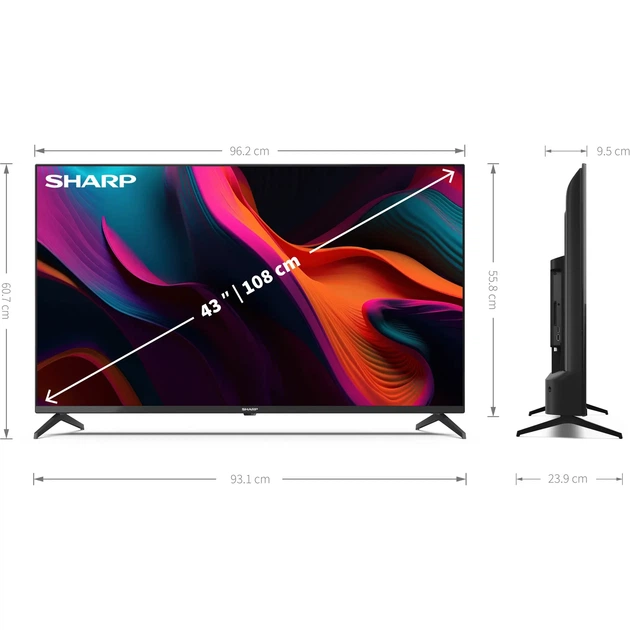 Телевизор Sharp 43" 4K Ultra HD LED 43GL4260E (4T-C43GL4260EB) UA [98060] - изображение 8