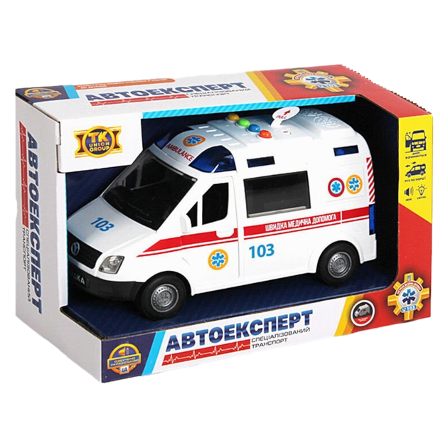 Машина TK Union Group Авто Експерт Швидка допомога 89091 (36), українське озвучування, інерція, в коробці - зображення 4