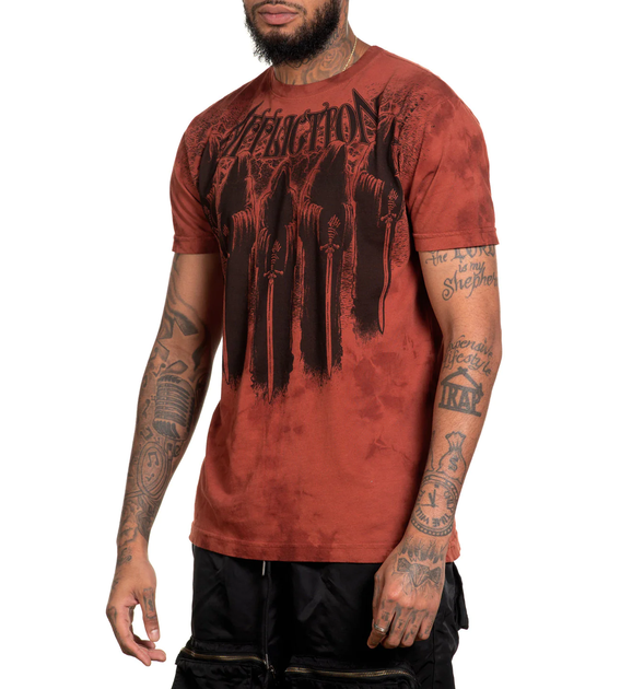 Футболка Affliction Foreboding Sienna Tea Stain (A26071-SITS-M) - изображение 3