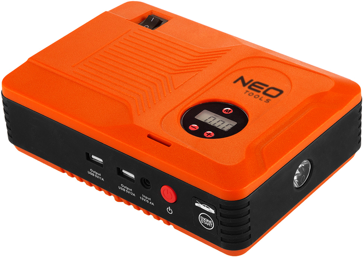 Пускове пристрій NEO Tools Jumpstarter 14000 мАг 400 A компресор ліхтарик 11-997 (5907558452242) - зображення 1