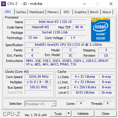Процессор Intel Xeon E3-1220 V3 s1150 Б/У - изображение 2