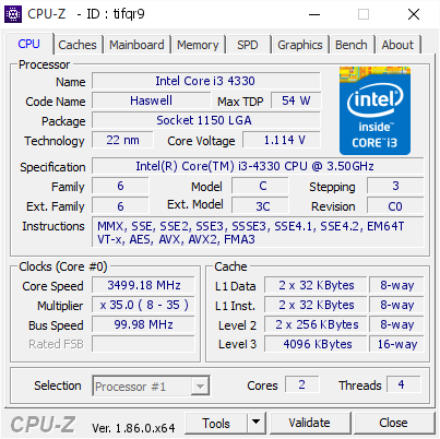 Процессор Intel Core I3-4330 s1150 Б/У - Фото 2 Процессор Intel Core I3-4330 s1150 Б/У - изображение 2