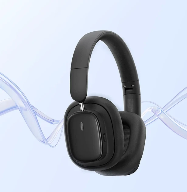 Бездротові накладні Bluetooth навушники Baseus Bowie H1i Black (A00050402113-00) - зображення 7
