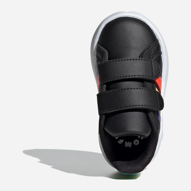 Дитячі кеди для хлопчика adidas Grand Court 2.0 CF IE1372 23.5 Чорні з різнокольоровим (4067891086656) - зображення 4