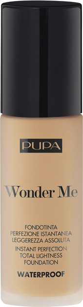 Тональна основа Pupa Wonder Me 035 Medium Sand Водостійка 30 мл (8011607347629) - зображення 1