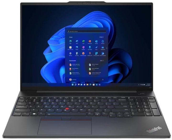 Ноутбук Lenovo ThinkPad E16 G1 (21JT000FGE) Graphite Black - зображення 1