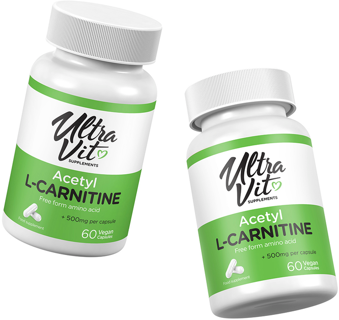 Харчова добавка Ultra Vit Acetyl-L-Carnitine 60 капсул (5060255357323) - зображення 4