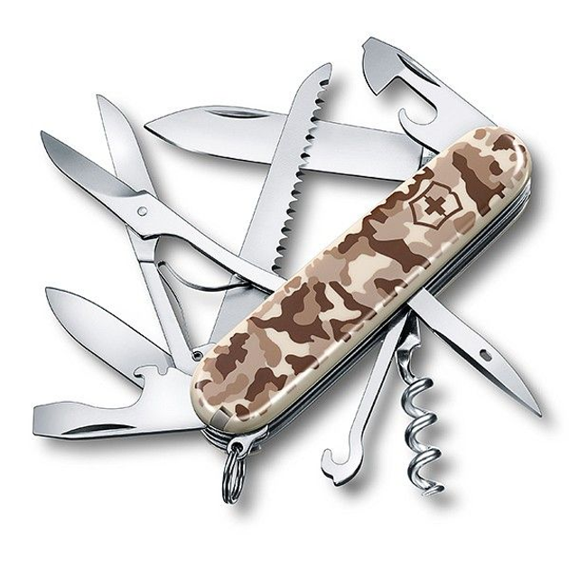 Комплект Нож Victorinox Huntsman 1.3713.941 + Чехол с фонариком Police - изображение 2