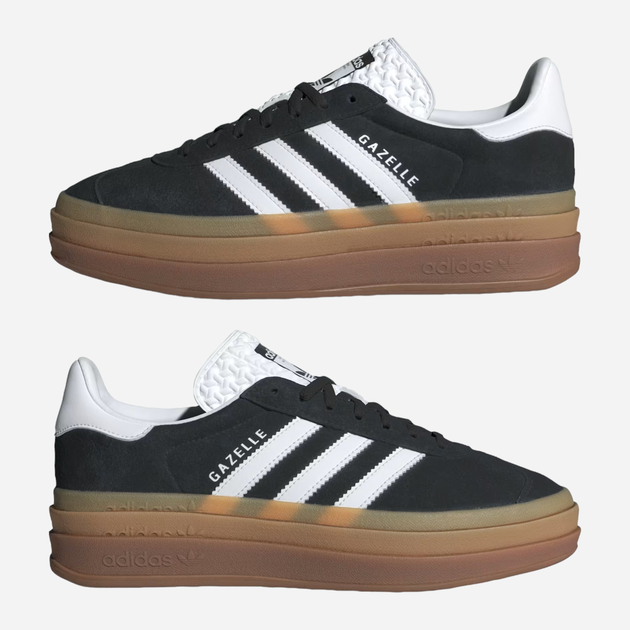 Жіночі кеди низькі adidas Originals Gazelle Indoor W IE0876 40.5 Чорні (4067886770881) - зображення 5