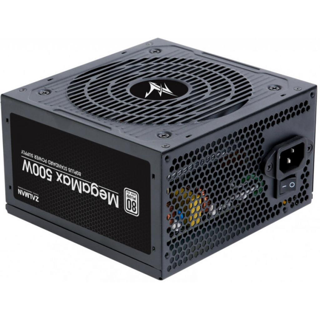 Блок питания Zalman Megamax 500W 1xMB 3xMolex 2xCPU 6xSATA 2xPCle - изображение 1