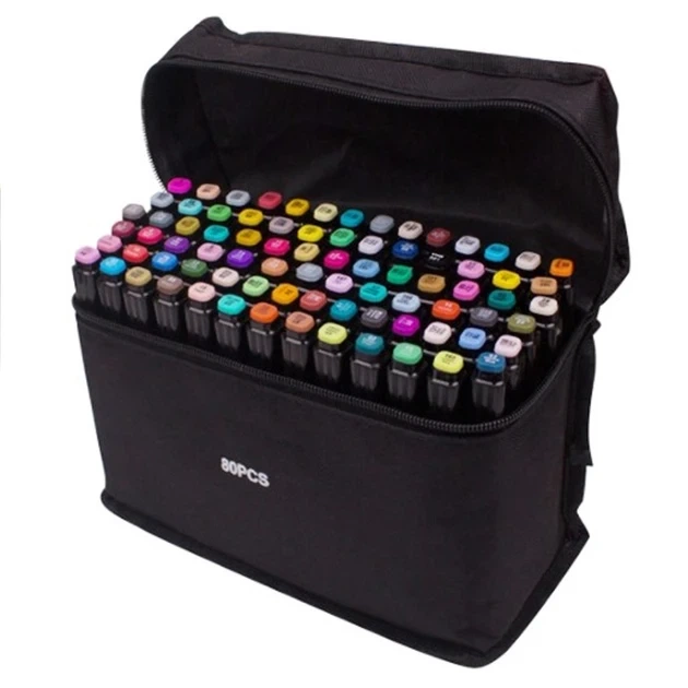 Маркеры TOUCH Sketch Marker Black 80 шт разноцветные + сумка - Фото 3 Маркеры TOUCH Sketch Marker Black 80 шт разноцветные + сумка - изображение 3