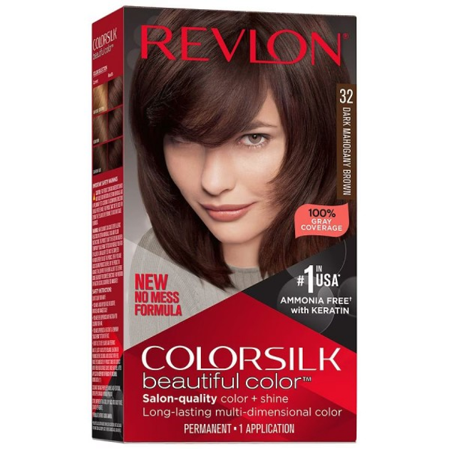 Краска для волос Revlon ColorSilk Beautiful Color - 32 Dark Mahogany ...