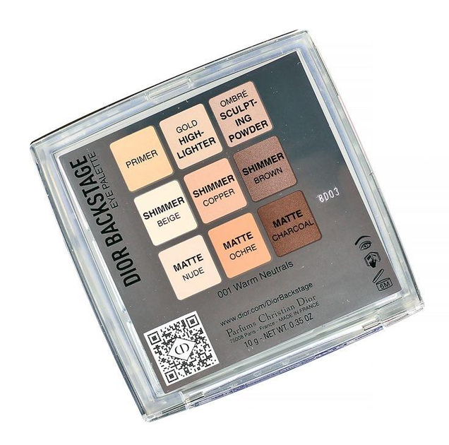 Палетка теней для век Dior Backstage Eye Palette 10 г 001 Warm Neutrals ...