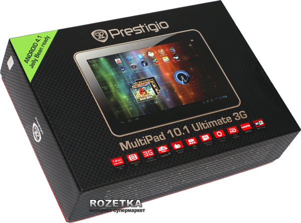 Планшет Prestigio MultiPad 4 Ultimate 10.1 3G Black (PMP7100D3G_QUAD) - Фото 8 Планшет Prestigio MultiPad 4 Ultimate 10.1 3G Black (PMP7100D3G_QUAD) - зображення 8
