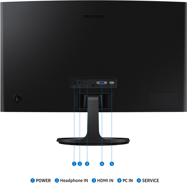 Монітор Samsung 24" Essential S3 (LS24D360GAIXCI) - зображення 7