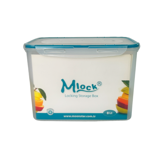 Контейнер Motek MLOCK прямоугольной формы с крышкой 8 л (SU-ML-176) - Фото 2 Контейнер Motek MLOCK прямоугольной формы с крышкой 8 л (SU-ML-176) - изображение 2