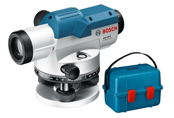 Нивелир оптический Bosch GOL 26 D: 360 градусов, до 100м, 26х зум FAY - изображение 3