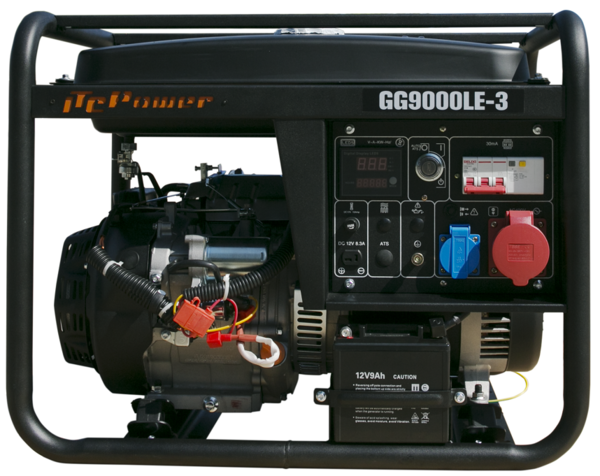 Генератор бензиновый ITC Power Petrol Gen Set 6000/6600 Вт (GG9000LE-3) - Фото 6 Генератор бензиновый ITC Power Petrol Gen Set 6000/6600 Вт (GG9000LE-3) - изображение 6