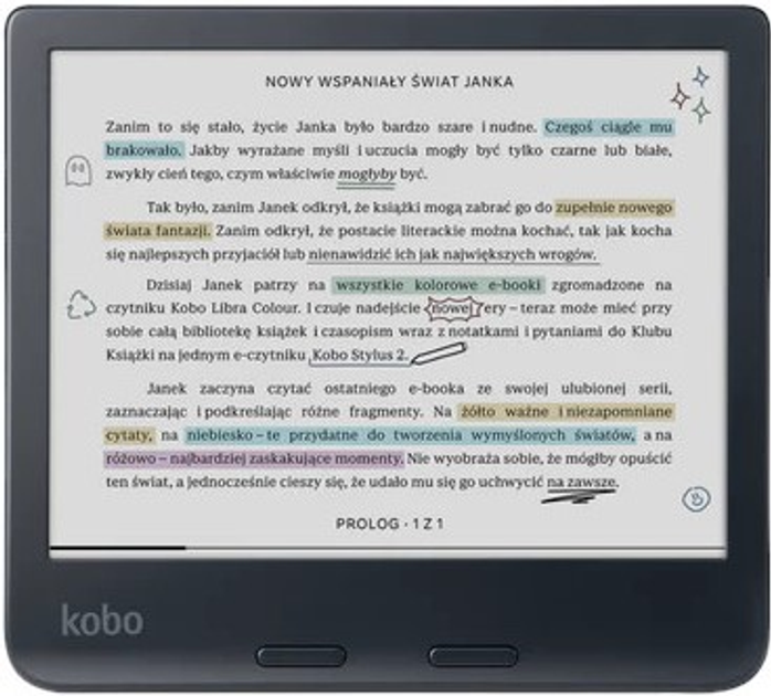 Электронная книга Kobo Libra Colour 32GB Black (N428-KU-BK-K