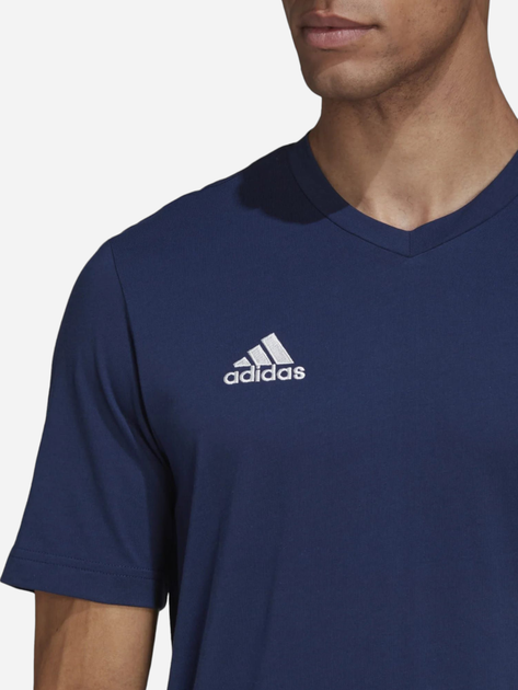 T-shirt męski w serek adidas ENT 22 Tee HC0450 2XL Granatowy (4065418922012) - obraz 4