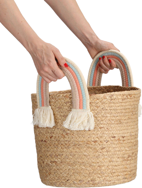 Kosz do przechowywania Zeller z plecionej trawy morskiej 30 cm (4003368144825) - obraz 3